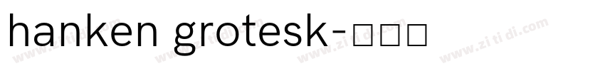 hanken grotesk字体转换